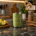 Pista Meenakari Peacock Design Stainless Steel Drinking Glass for Home & Festive Use