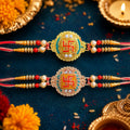 Premium Swastik Designer Rakhi for Brother | Traditional Festive Raksha Bandhan