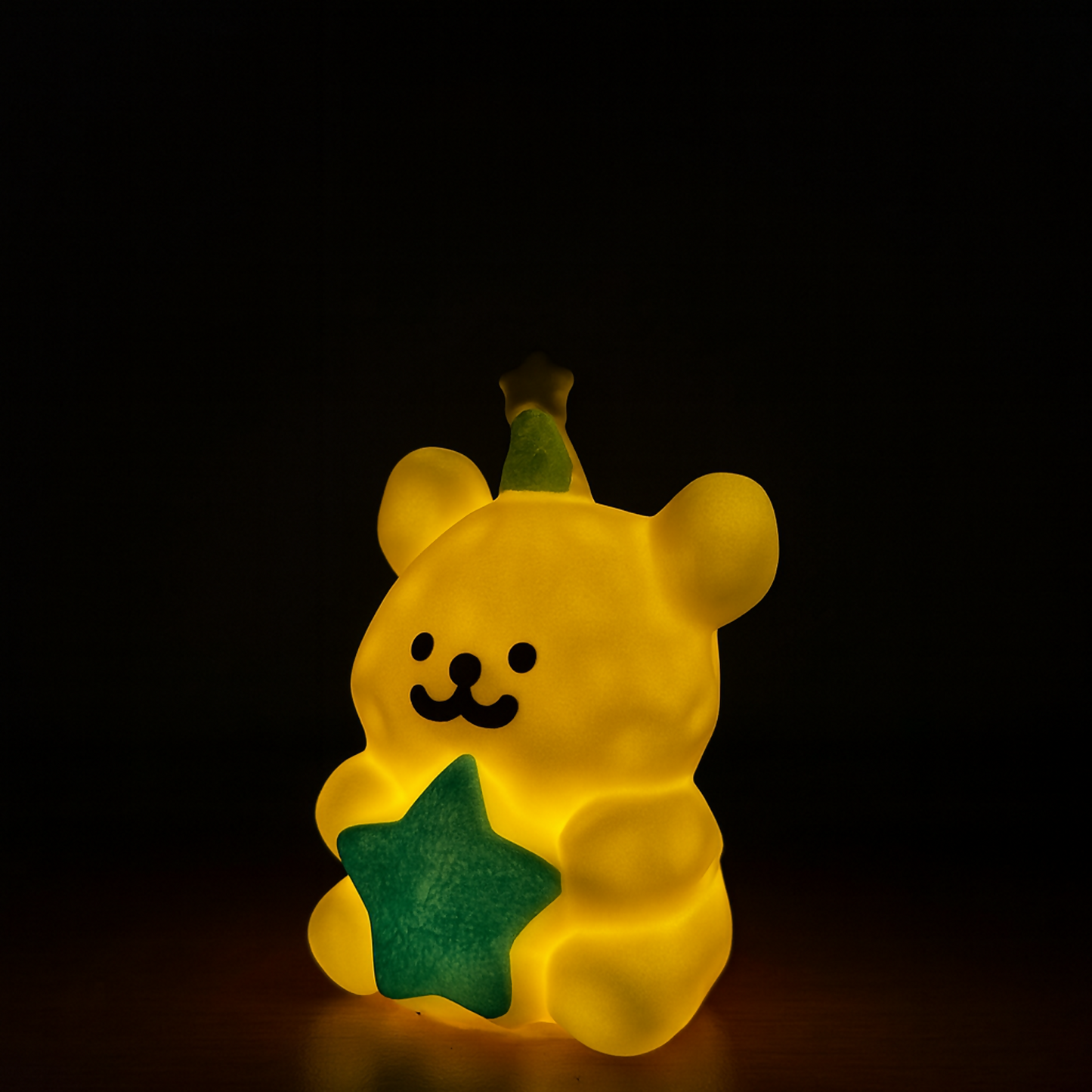 Cute White Bear Holding Blue Star – Adorable Mini Desk Decor | Kids Gift Figurine