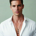 Bar Design Chain Pendant – Sleek Minimalist Men's Jewellery