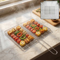 Stainless Steel BBQ Grill Mesh – Foldable & Durable for Outdoor Cooking