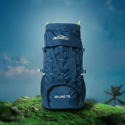 Xplore 70L Adventure Trekking Backpack – Heavy-Duty Hiking Rucksack with Multiple Straps, Large Capacity for Camping, Travel & Outdoor Gear