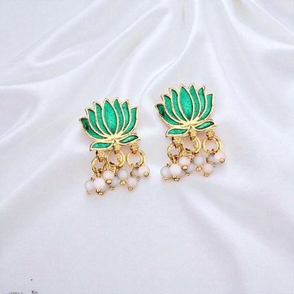 Classic Gold-Toned American Diamond Vine Necklace Set