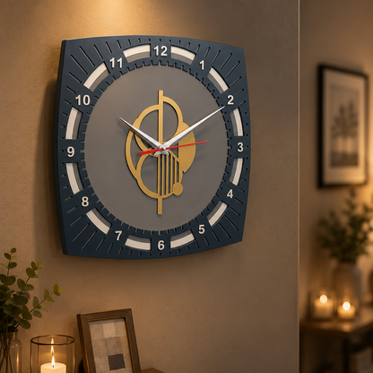 Rounded Square Clock 7 home decor