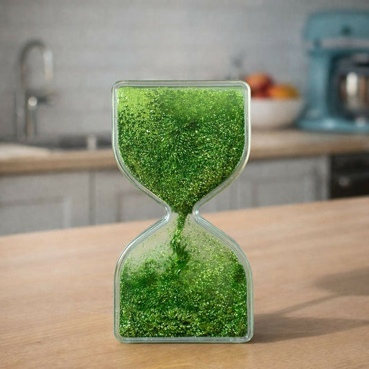 Green Liquid Sand Timer Hourglass Stress Relief Sensory Toy for Kids