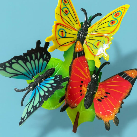 Colorful Metal Butterfly Garden Stakes for Outdoor Décor (1 pc)