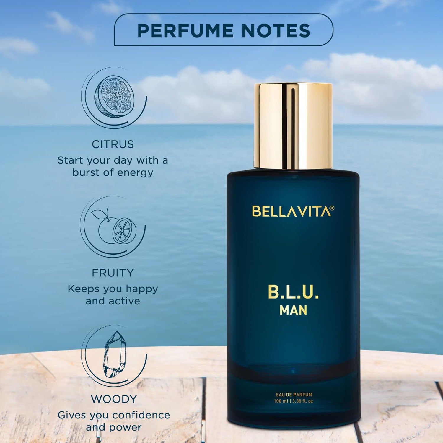 Bellavita B.L.U. Man premium men's perfume