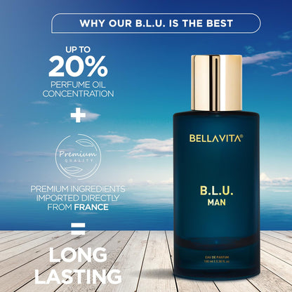 Fresh aquatic perfume for men by Bellavita