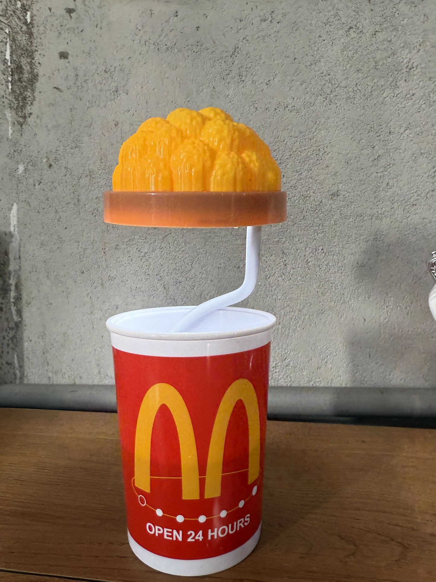 Popcorn Cup LED Table Lamp with Flexible Neck, Cute Desk Night Light for Home