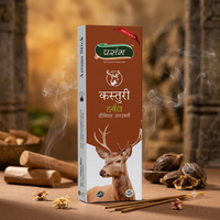 Kasturi Herbal Agarbatti with Deep Musk Aroma for Puja and Calm Home Spaces (100Gm)
