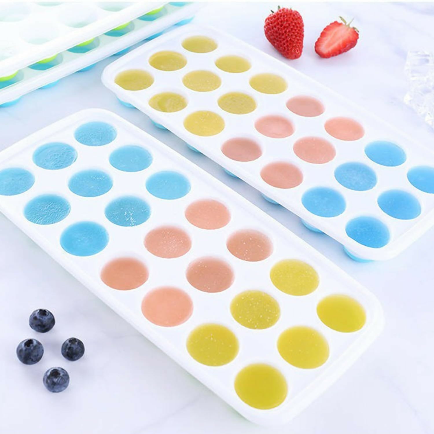 Pop it Ice tray with lid Pack of 2