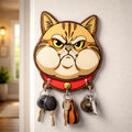 Cat Wooden Key Holder – Cute Wall-Mounted Organiser for Home