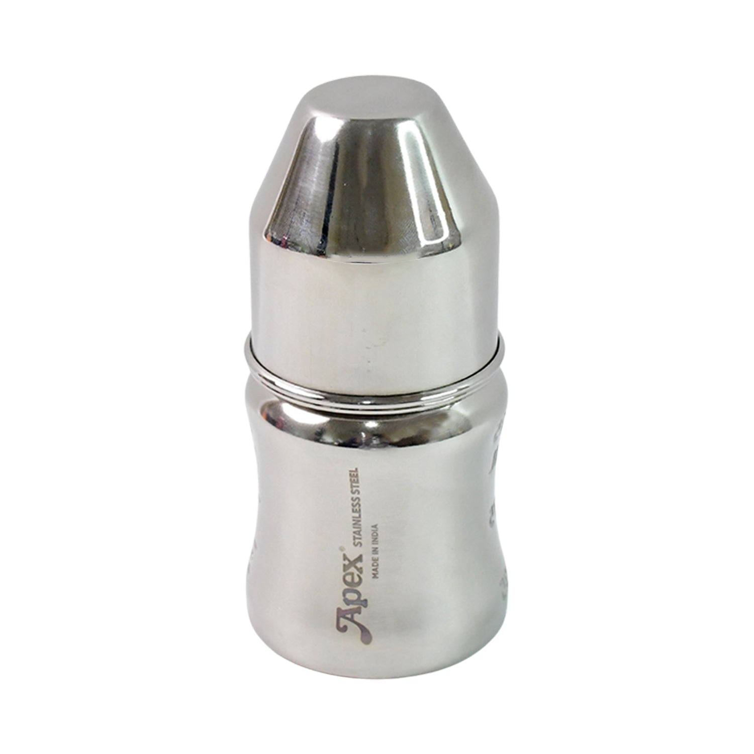 Apex Premium Stainless Steel Baby Feeding Bottle (125 ML / 1 Pc)