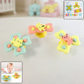 Baby Spinner Toy Set – 3-Pc Suction Cup Spinning Toys for Sensory Play