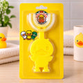 Baby Duck Shape Silicone Toothbrush with Soft Bristles (1 Pc)