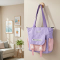 Multi-Pocket Shoulder Tote Bag – Spacious & Adjustable Strap
