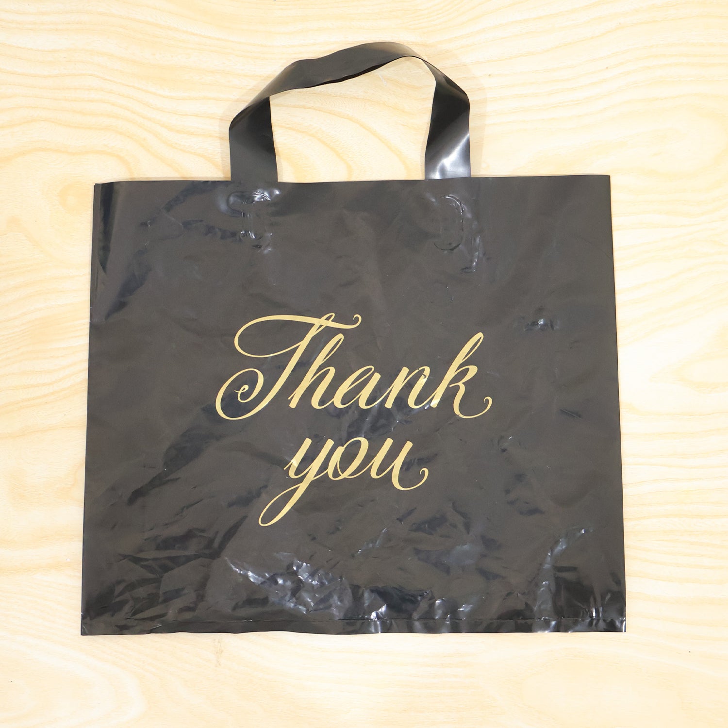 Premium Reusable Plastic Thank You Print Gift Carry Bag 30x26 Cm (1 Pc)