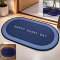 Bathroom Floor Mat – Fast Absorbing & Slip-Resistant Oval Design