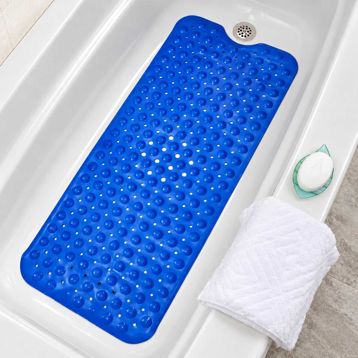 Anti Slip Bath Mat with Suction Cups for Bathroom Safety