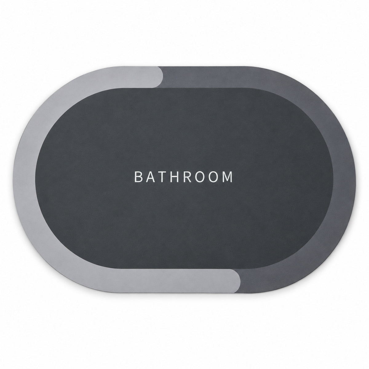 Decorative Bathroom Floor Door Mat with Textured Rubber Backing (1 Pc, 40x59 Cm)