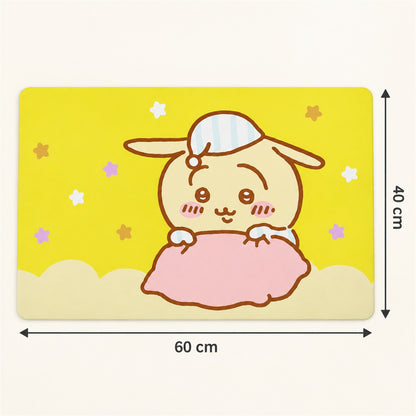 Absorbent Bathroom Mat, Cute Cartoon Bunny Print Quick Dry Mat (1 Pc, 60x40 Cm)