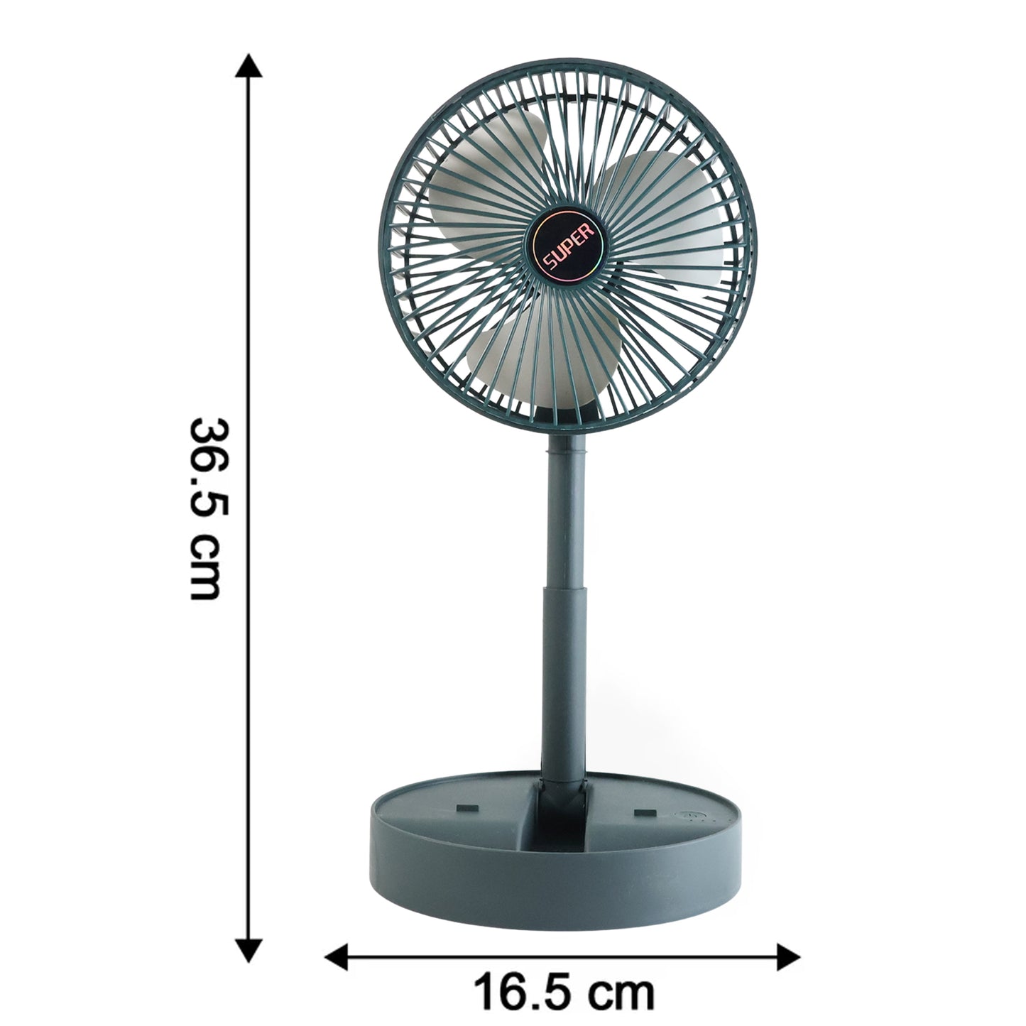 Rechargeable Desktop Table Fan Mobile Phone Holder (1 Pc)
