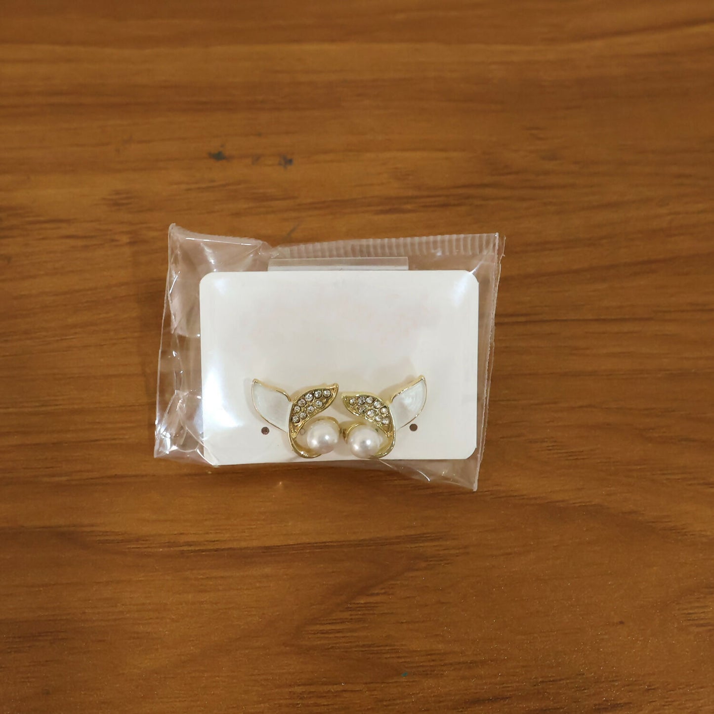 Korean Style Pearl Leaf Stud Earrings for Women & Girls | Elegant Gold Plated Designer Fashion Jewellery