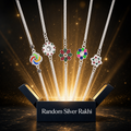 Silver Designer Rakhi for Brother – Assorted Surprise Random Design