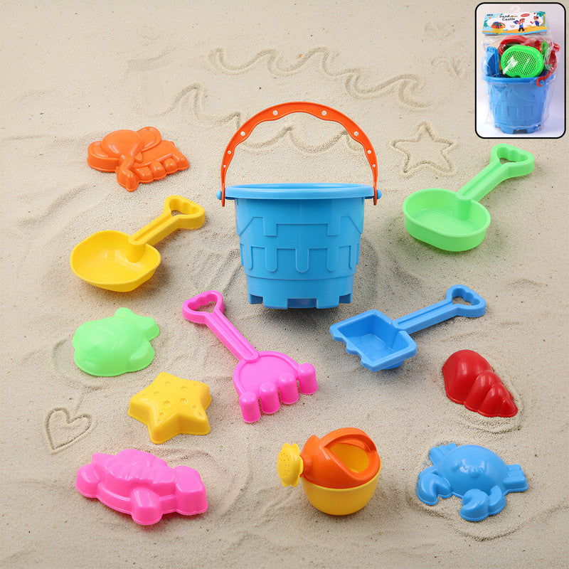 Aditi Kids Beach Sand Toy Set Bucket, Shovels and Moulds | Safe ABS Plastic Play Set