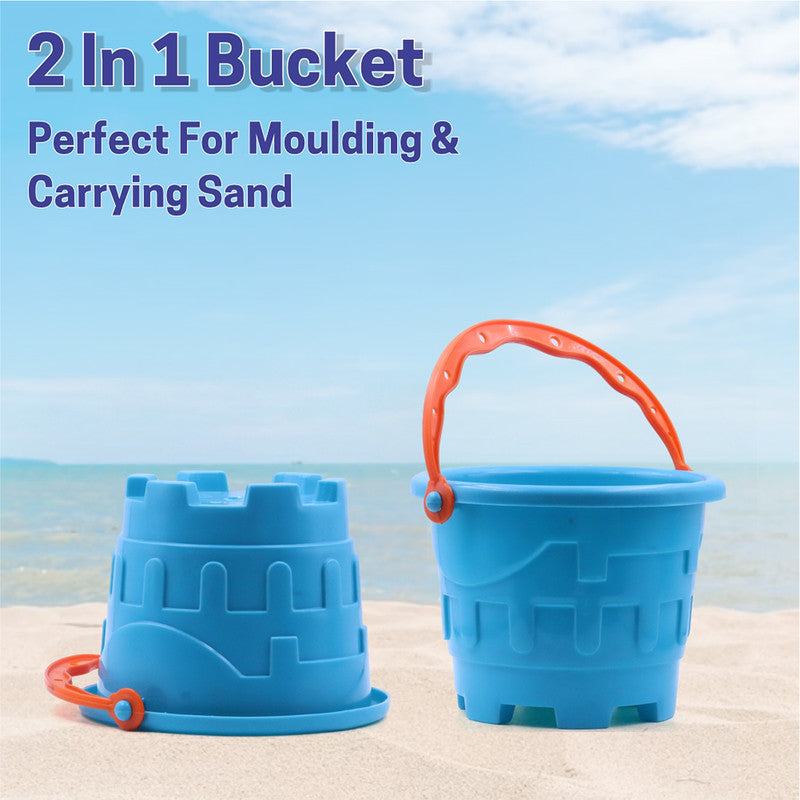 Aditi Kids Beach Sand Toy Set Bucket, Shovels and Moulds | Safe ABS Plastic Play Set