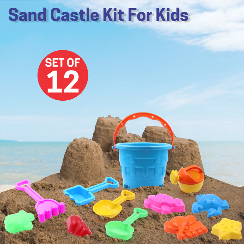 Aditi Kids Beach Sand Toy Set Bucket, Shovels and Moulds | Safe ABS Plastic Play Set