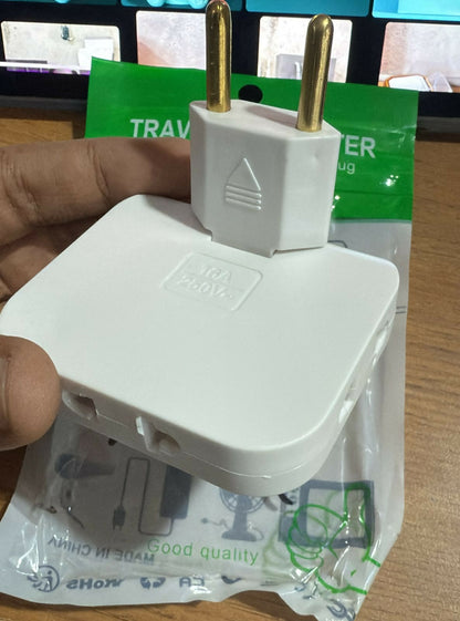 Travel Converter 180° Swivel Plug Universal Power Adapter 16A 250V