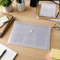 Clear A4 Document Folder – Secure, Transparent Storage Solution