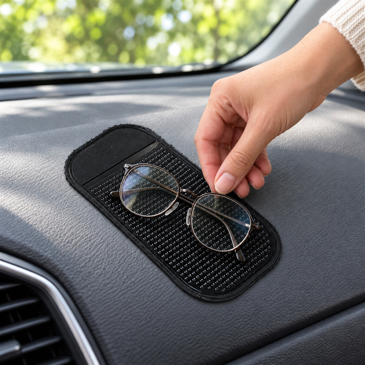 Non-Slip Silicone Dashboard Mat - Large Size Grip (1 Pc Mix Color)