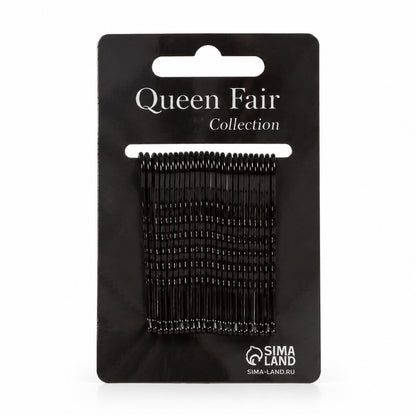 Metal Bobby Hair Pins with Wavy Grip and Rounded Tips for Everyday Styling (25 Pc)