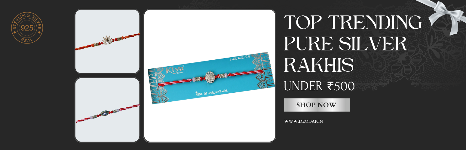 Top Trending Pure Silver Rakhis This Raksha Bandhan – Under ₹500