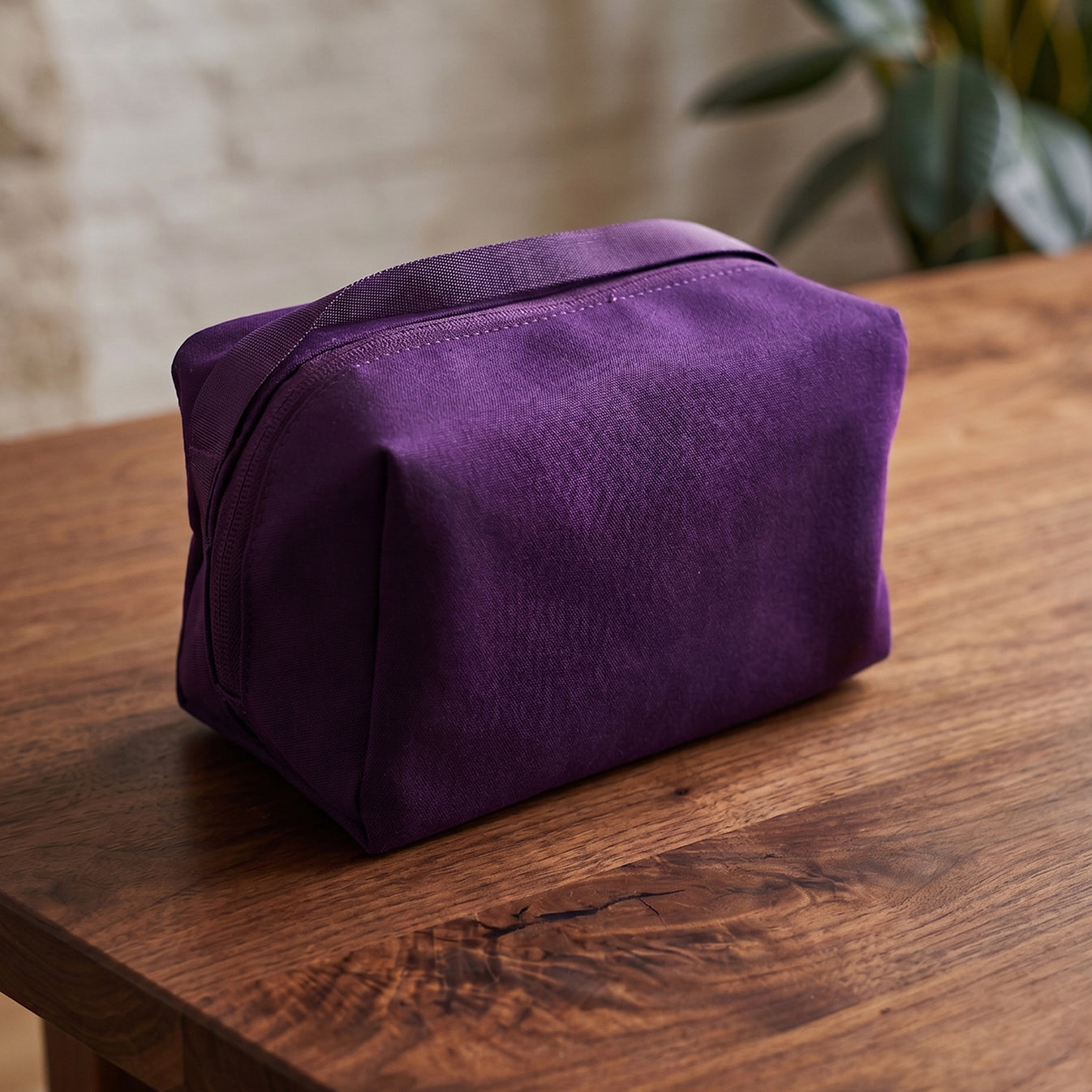 Premium Travel Makeup Organizer Bag | Waterproof Compact Cosmetic Pouch for Women, Foldable Toiletry & Beauty Storage Bag with Multiple Compartments, Portable Makeup Travel Case for Home, Travel & Daily Use - Purple - Image 8