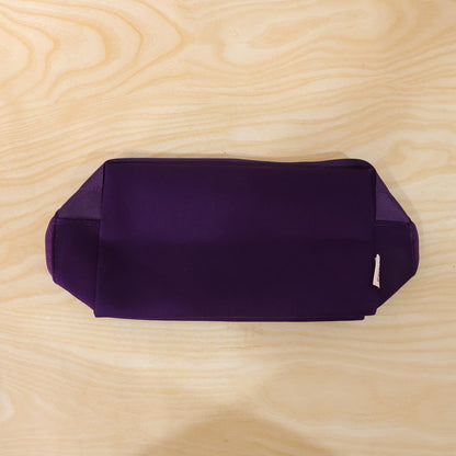 Travel makeup organizer bag in use