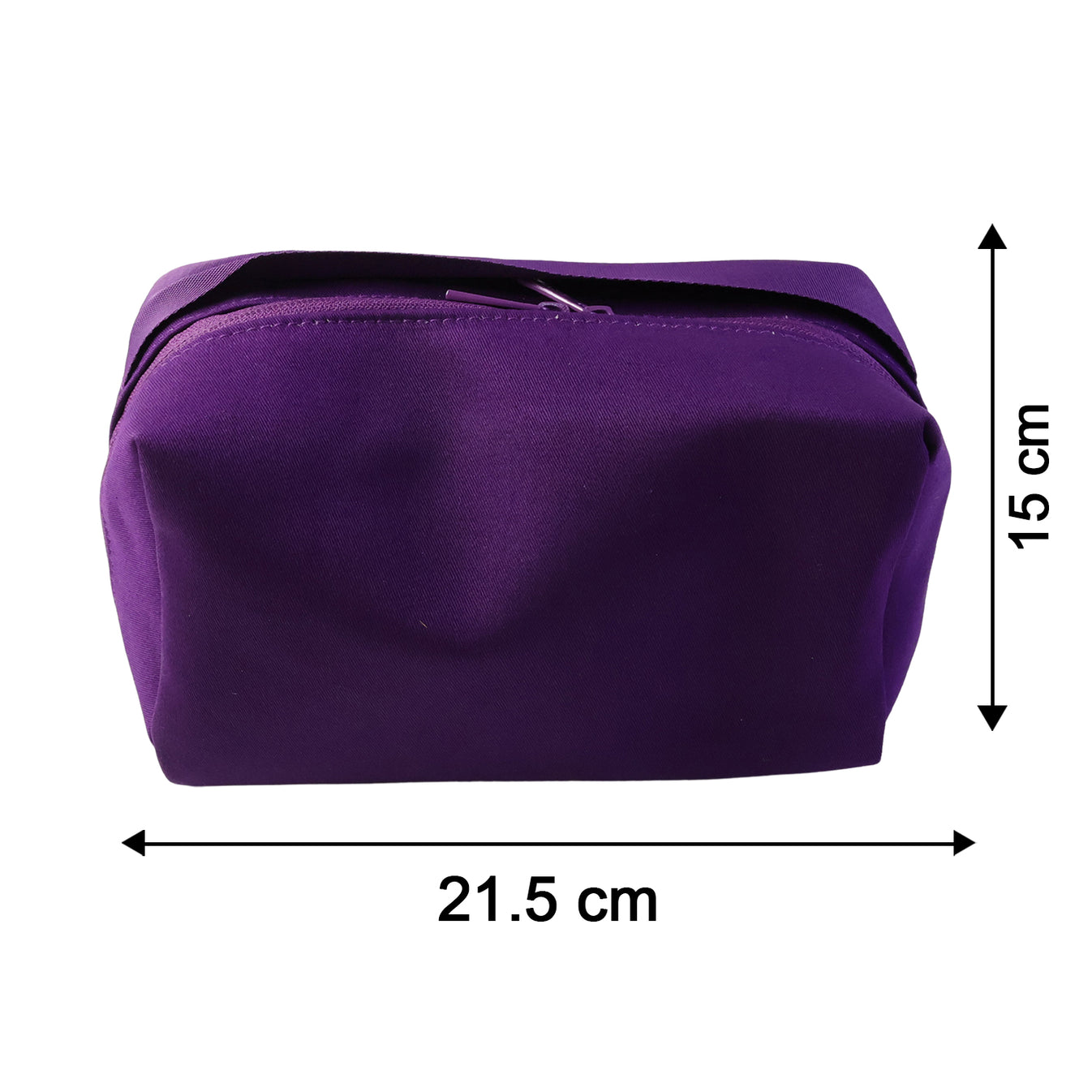 Premium Travel Makeup Organizer Bag | Waterproof Compact Cosmetic Pouch for Women, Foldable Toiletry & Beauty Storage Bag with Multiple Compartments, Portable Makeup Travel Case for Home, Travel & Daily Use - Purple - Image 5