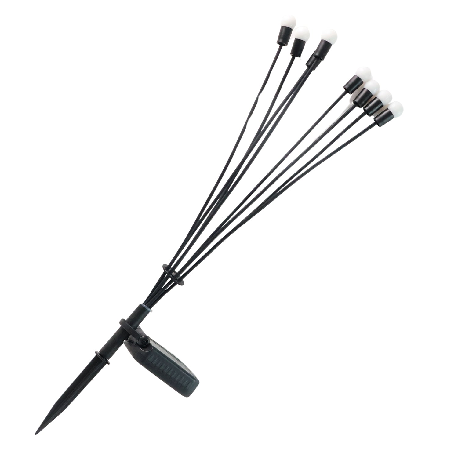 Solar LED Fiber Optic Garden Light - (1 Pc)