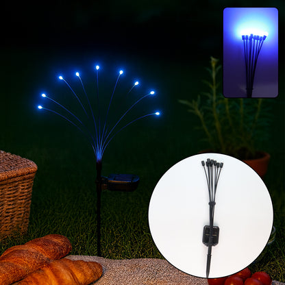 Solar LED Fiber Optic Garden Light - (1 Pc)