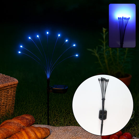 Solar LED Fiber Optic Garden Light - (1 Pc)