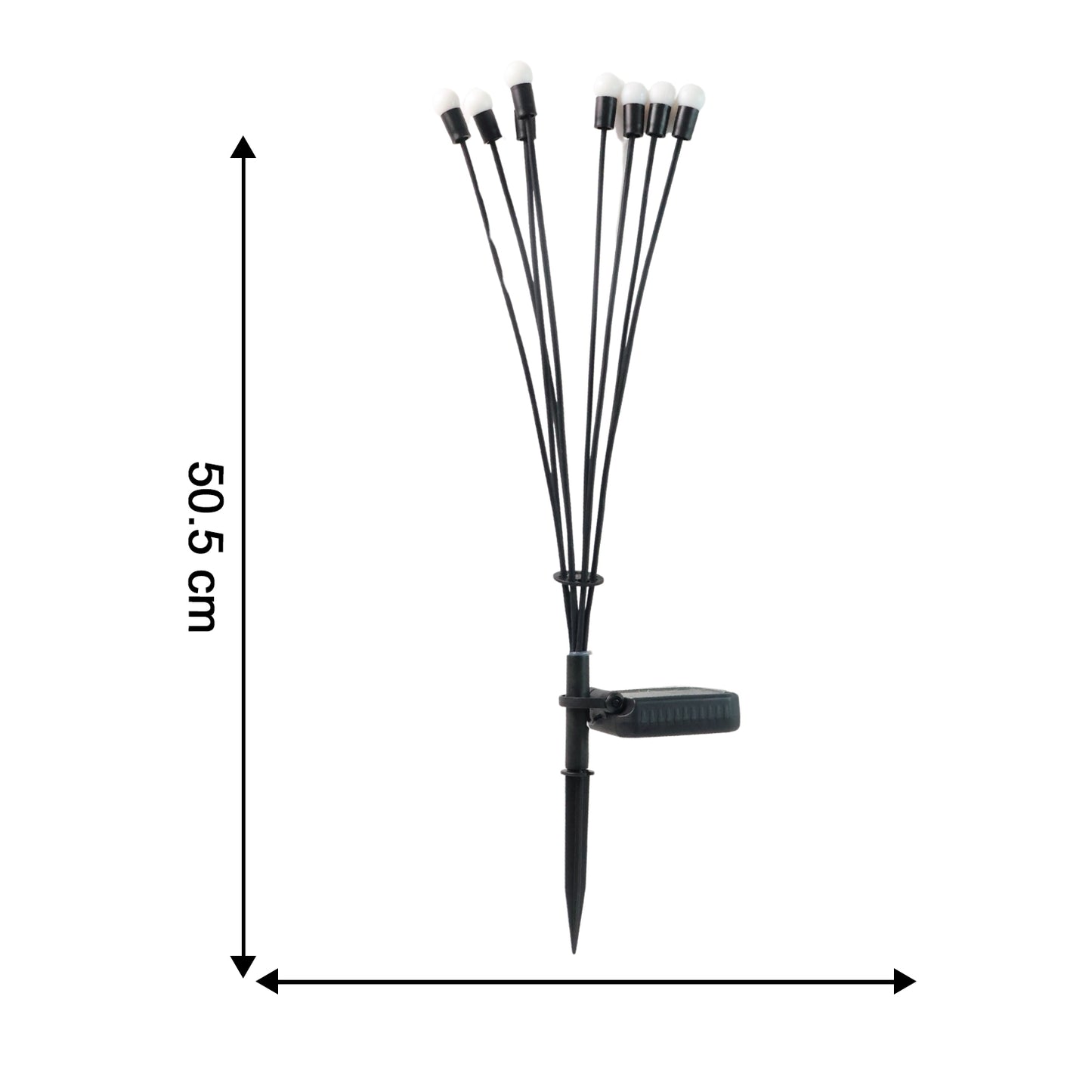 Solar LED Fiber Optic Garden Light - (1 Pc)