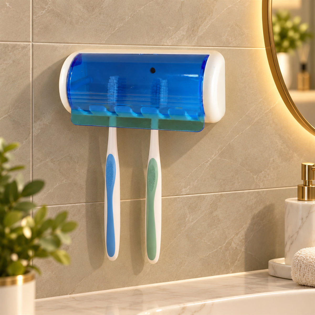 Wall Mounted Toothbrush Holder – Hygienic & Space-Saving Design