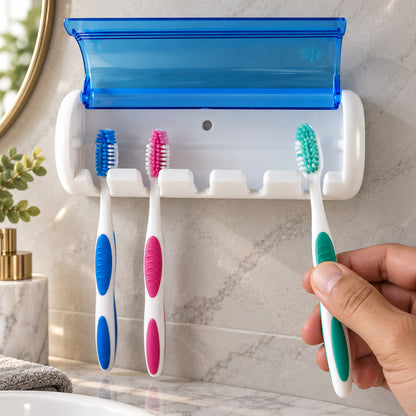Wall Mounted Toothbrush Holder – Hygienic & Space-Saving Design