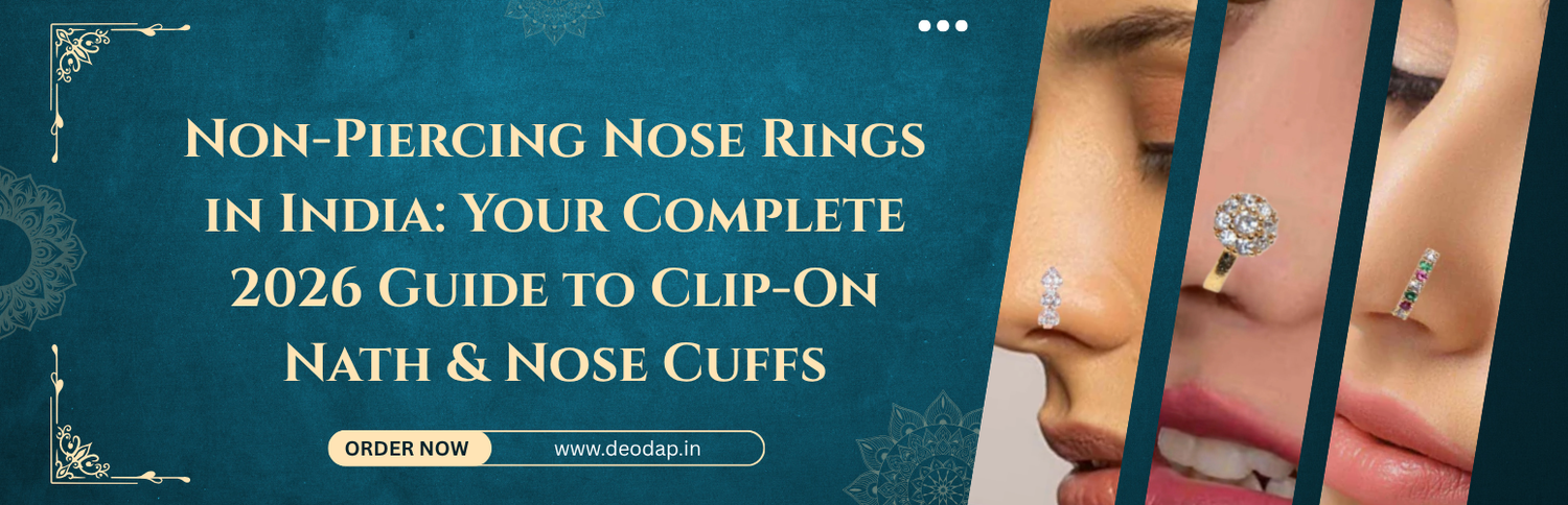 Non-Piercing Nose Rings in India: Your Complete 2026 Guide to Clip-On Nath & Nose Cuffs