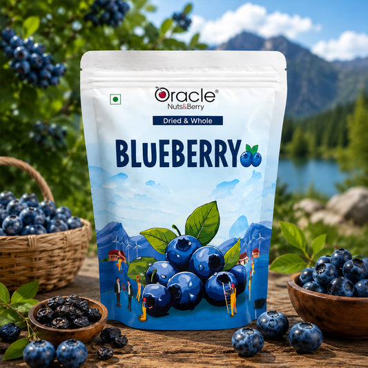 Oracle Dried Blueberries, Sweet Chewy Antioxidant-Rich Superfood Berry Snack 250g