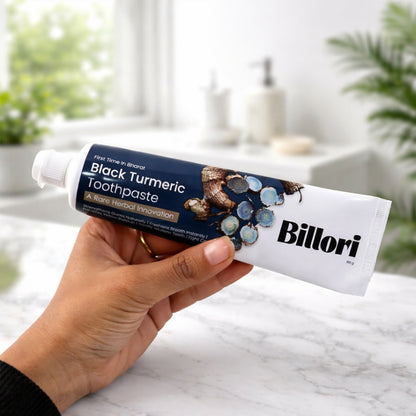 Black Turmeric Toothpaste with A Rare Herbal Innovation, First Time in Bharat (100 g)