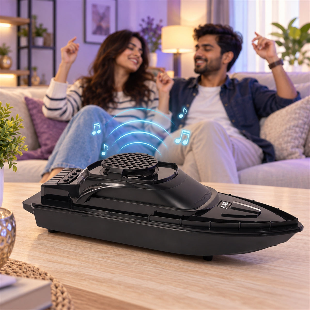 BIS Certified Boat Shape Wireless Bluetooth Speaker with USB and TF Card Playback
