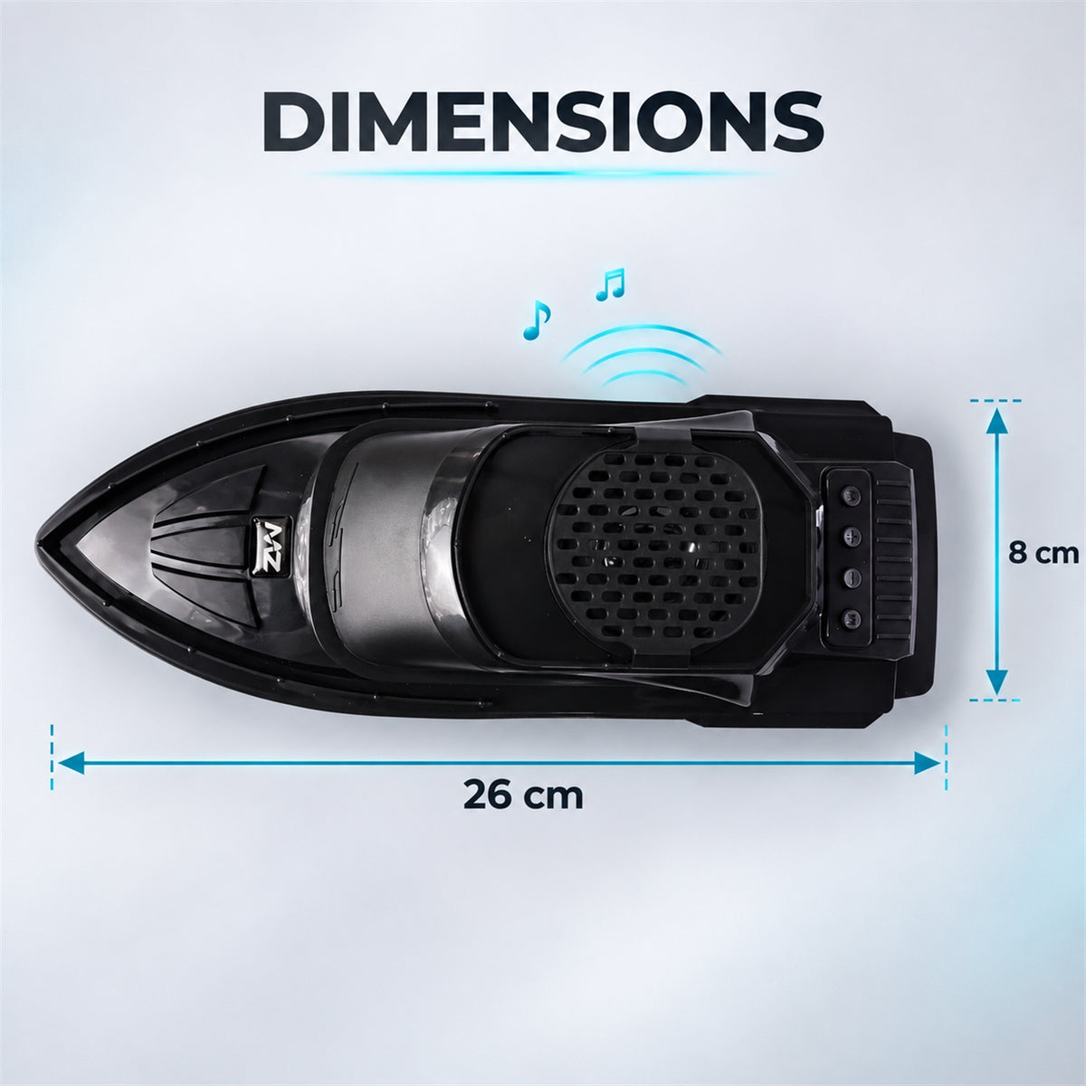 BIS Certified Boat Shape Wireless Bluetooth Speaker with USB and TF Card Playback